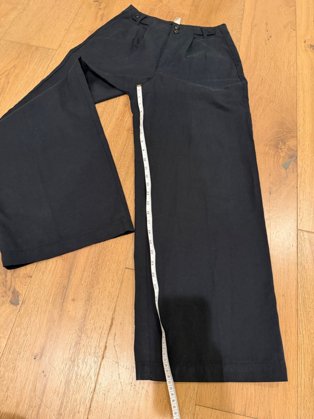 Madewell The Harlow Black Wide-Leg Pants - size 4 - Picture 6 of 10